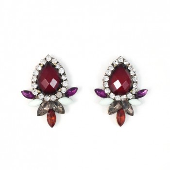 Sultry Couture Crystal Wings Earrings